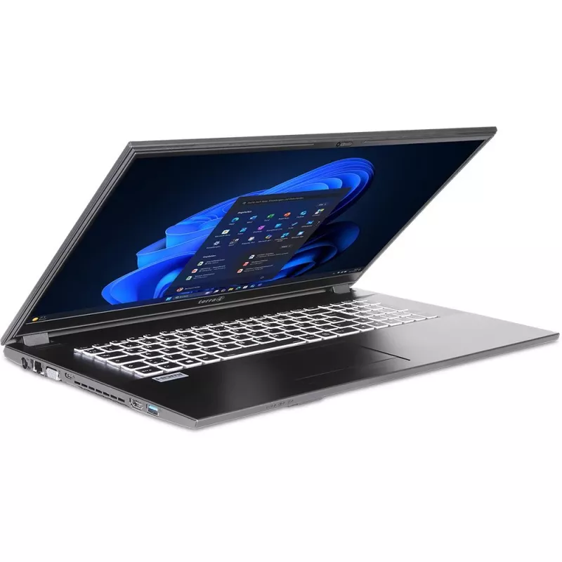 TERRA MOBILE 1716R Intel® Core™ i3 i3-1315U Laptop 43,9 cm (17,3 Zoll) Full HD 16 GB DDR4-SDRAM 500 GB SSD Wi-Fi 6 (802.11ax) Windows 11 Pro Deutsch Grau