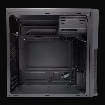 PC Micro Tower Gehäuse LC-Power 2004MB-V3, Micro-ATX/Mini-ITX, schwarz, obenliegendes Netzteil, unterstützt 2×3,5 Zoll + 2×2,5 Zoll, USB 3.2 Gen1