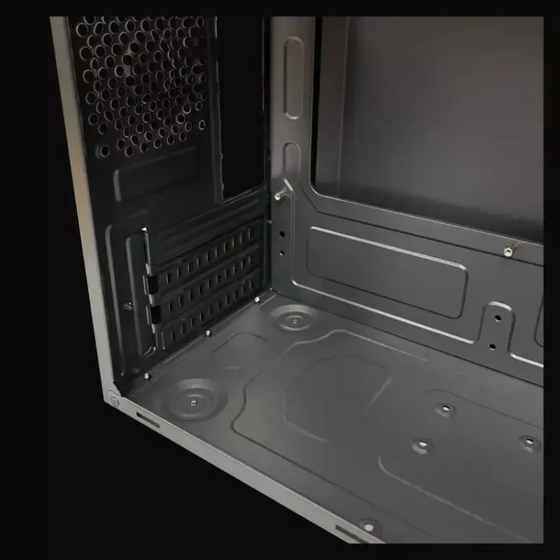 PC Micro Tower Gehäuse LC-Power 2004MB-V3, Micro-ATX/Mini-ITX, schwarz, obenliegendes Netzteil, unterstützt 2×3,5 Zoll + 2×2,5 Zoll, USB 3.2 Gen1