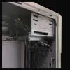 PC Micro Tower Gehäuse LC-Power 2004MB-V3, Micro-ATX/Mini-ITX, schwarz, obenliegendes Netzteil, unterstützt 2×3,5 Zoll + 2×2,5 Zoll, USB 3.2 Gen1