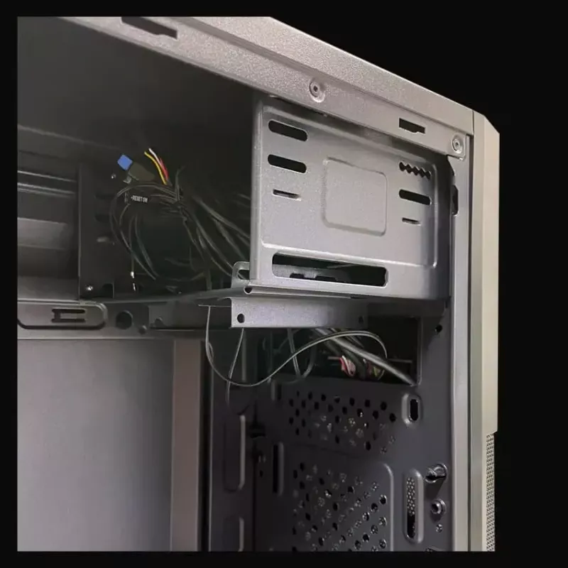 PC Micro Tower Gehäuse LC-Power 2004MB-V3, Micro-ATX/Mini-ITX, schwarz, obenliegendes Netzteil, unterstützt 2×3,5 Zoll + 2×2,5 Zoll, USB 3.2 Gen1
