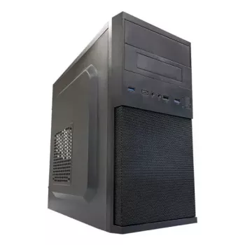 PC Micro Tower Gehäuse LC-Power 2004MB-V3, Micro-ATX/Mini-ITX, schwarz, obenliegendes Netzteil, unterstützt 2×3,5 Zoll + 2×2,5 Zoll, USB 3.2 Gen1