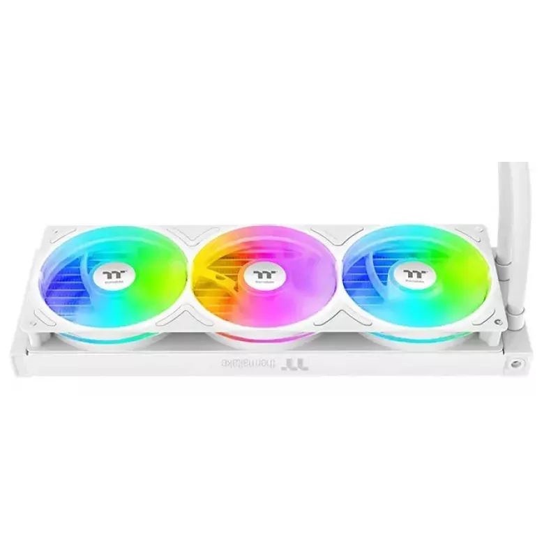 All-in-One-Flüssigkeitskühler Thermaltake TH360 V3 Ultra ARGB — 3x 120 mm Lüfter, 500–2500 U/min, 12 V, Weiß