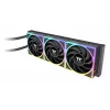 Thermaltake MAGCurve 360 Ultra AIO Flüssigkeits-CPU-Kühler mit ARGB-Lüftern, 360-mm-Radiator, Schwarz