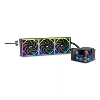 Thermaltake MAGCurve 360 Ultra AIO Flüssigkeits-CPU-Kühler mit ARGB-Lüftern, 360-mm-Radiator, Schwarz