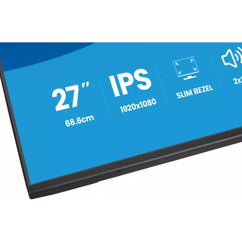 Computermonitor IIYAMA ProLite X2797HSU-B1 27 Zoll (68,6 cm) Full HD 1920×1080 LED matt 4 ms USB 3.2 Gen 1 Lautsprecher VESA schwarz