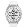 Samsung Galaxy Watch8 Classic 3,3 cm (1,3 Zoll) AMOLED 46 mm Digital 438 x 438 Pixel Touchscreen Silber Wi-Fi GPS (Satellit)