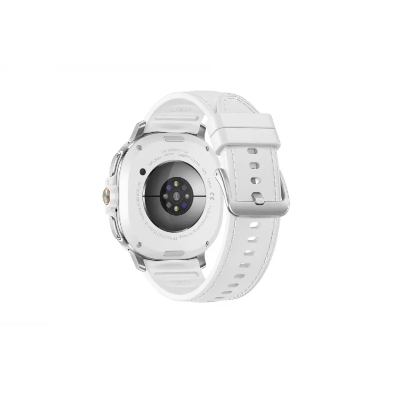 Samsung Galaxy Watch8 Classic 3,3 cm (1,3 Zoll) AMOLED 46 mm Digital 438 x 438 Pixel Touchscreen Silber Wi-Fi GPS (Satellit)