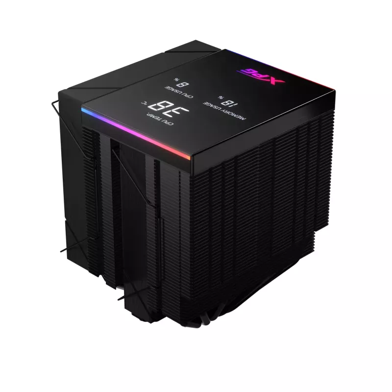 XPG MAESTRO PLUS 62DA CPU-Luftkühler, Luftkühler, 12 cm, Schwarz