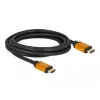 HDMI-Kabel DeLOCK 86987 3m HDMI Typ A Standard Schwarz Gelb