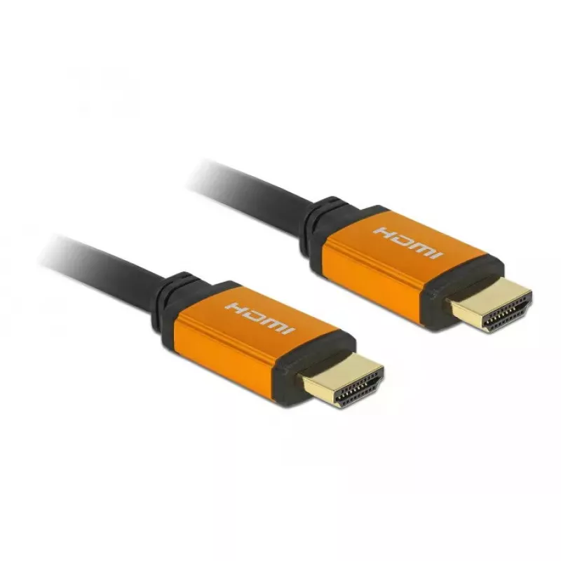 HDMI-Kabel DeLOCK 86987 3m HDMI Typ A Standard Schwarz Gelb