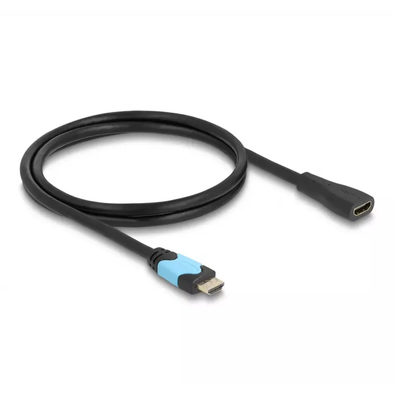 DeLOCK High Speed HDMI-Verlängerungskabel 48 Gbit/s 8K 60 Hz 1 m