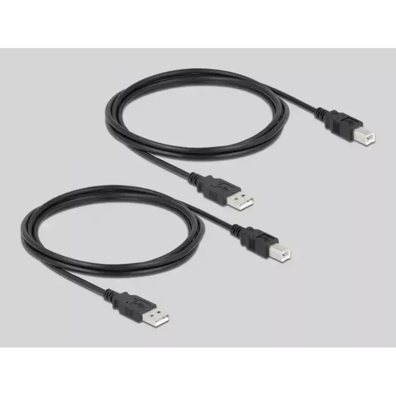 DeLOCK 11493 Computer-Datenschalter Schwarz USB Typ-A Typ-B 0,48 Gbit/s