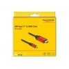 DeLOCK USB Type-C zu HDMI Kabel 8K 60Hz HDR 3m Rot