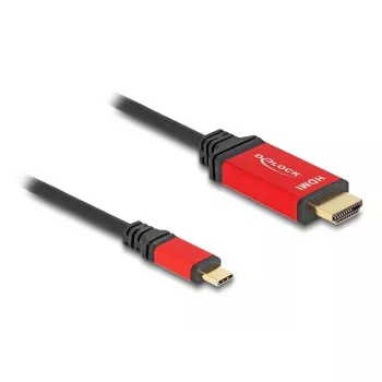 DeLOCK USB Type-C zu HDMI Kabel 8K 60Hz HDR 3m Rot