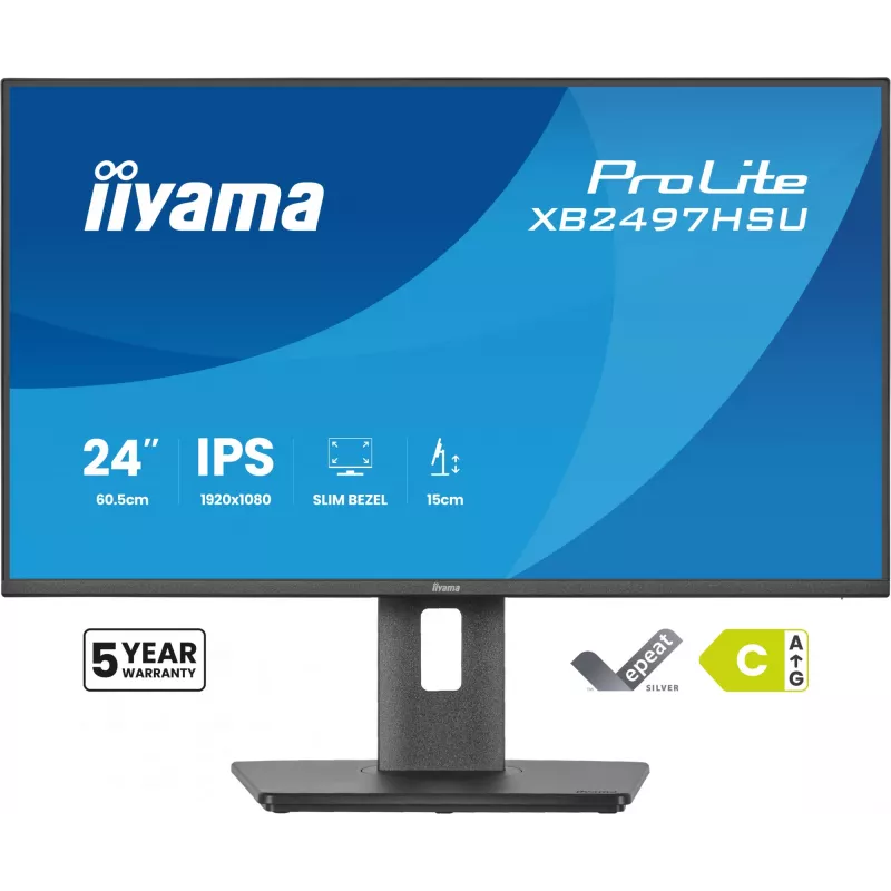 iiyama ProLite XB2497HSU-B1 Computermonitor 60,5 cm (23,8 Zoll) 1920 x 1080 Pixel Full HD LED Schwarz