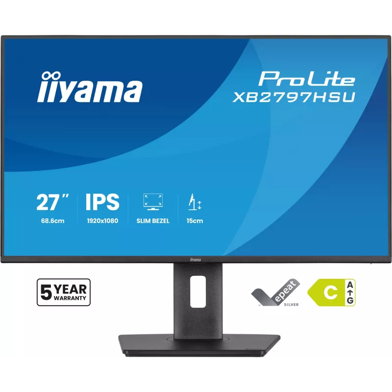 iiyama ProLite XB2797HSU-B1 Computermonitor 68,6 cm (27 Zoll) 1920 x 1080 Pixel Full HD LED Schwarz