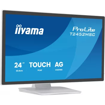 iiyama ProLite T2452MSC-W1AG Computermonitor 60,5 cm (23,8 Zoll) 1920 x 1080 Pixel Full HD LED Touchscreen Weiß