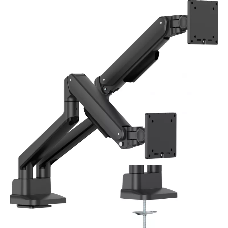 Monitor-Tischhalterung IIYAMA DS4002C-B1 für 61–81,3 cm (24–32 Zoll) Bildschirme, VESA 75×75–100×100, Klemme/Tischdurchführung, schwarz