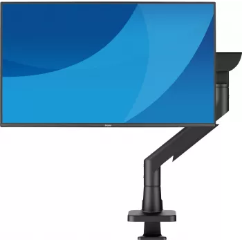 Monitor-Tischhalterung IIYAMA DS6001C-B1 für 49-Zoll-Bildschirme (124,5 cm), Klemme/Tischdurchführung, VESA 75x75–100x100, höhenverstellbar, neigbar -60–50°, schwarz