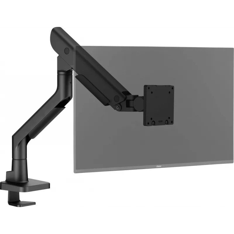 Monitor-Tischhalterung IIYAMA DS6001C-B1 für 49-Zoll-Bildschirme (124,5 cm), Klemme/Tischdurchführung, VESA 75x75–100x100, höhenverstellbar, neigbar -60–50°, schwarz