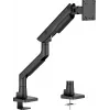 Monitor-Tischhalterung IIYAMA DS6001C-B1 für 49-Zoll-Bildschirme (124,5 cm), Klemme/Tischdurchführung, VESA 75x75–100x100, höhenverstellbar, neigbar -60–50°, schwarz