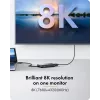 ICY BOX Adapter USB Type-C auf 3x HDMI, USB 3.2 Gen 2 (3.1 Gen 2) Type-C, HDMI, 10000 Mbit/s, 144 Hz, 3840 x 2160, 7680 x 4320, 7680 x 4320 Pixel