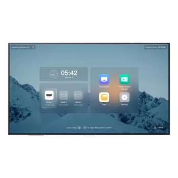 Yealink MeetingDisplay 65 Zoll 65-Zoll 4K UHD IPS Android 13 Meeting-Display mit integrierten Lautsprechern, 3840×2160, VESA 400×400