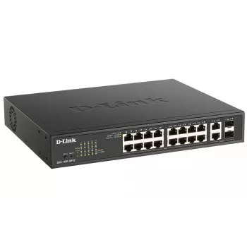 D-Link DGS-1100-18PV2 Netzwerk-Switch Managed L2 Gigabit Ethernet (10/100/1000) Power over Ethernet (PoE) 1U Schwarz