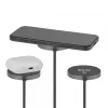 Wireless Charger pad CLUB3D CAC-3027 Qi2 25W MagSafe-kompatibles magnetisches Pad, DC Ladegerät für Innenräume, 1 m Kabel, schwarz
