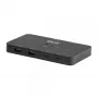 KVM switch club 3d Dual USB-C to HDMI, 2‑port, 4K UHD 3840x2160, USB-C console, 65W PD, schwarz