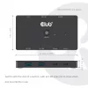 KVM switch club 3d Dual USB-C to HDMI, 2‑port, 4K UHD 3840x2160, USB-C console, 65W PD, schwarz