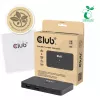 KVM switch club 3d Dual USB-C to HDMI, 2‑port, 4K UHD 3840x2160, USB-C console, 65W PD, schwarz