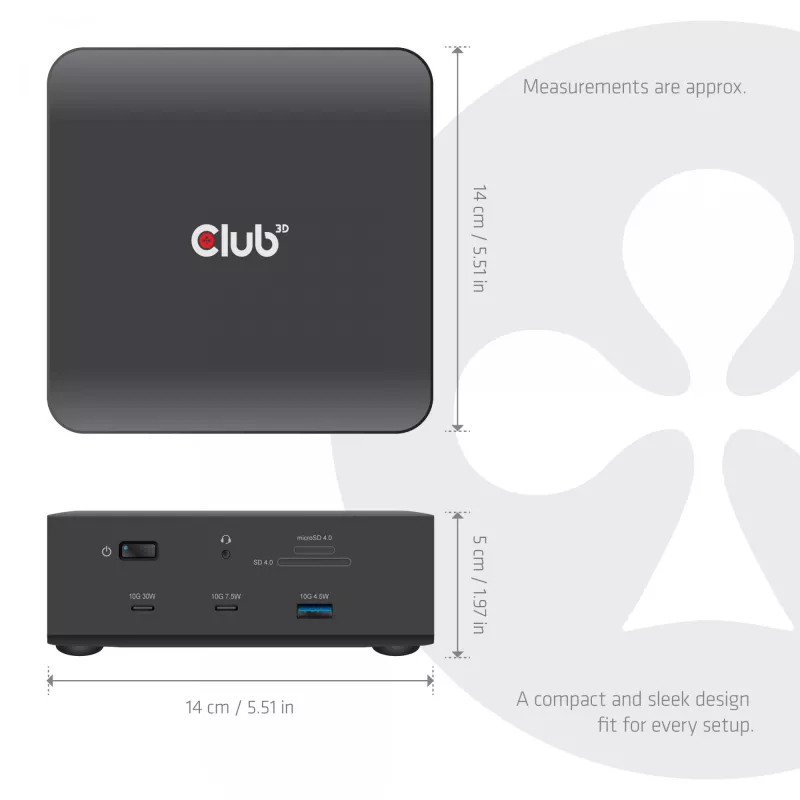 Dockingstation CLUB3D CSV-2562 Thunderbolt 5, M.2 SSD, 2×HDMI 8K60Hz, 180W, 120 Gbit/s