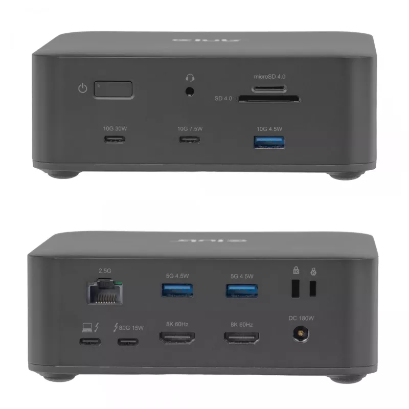 Dockingstation CLUB3D CSV-2562 Thunderbolt 5, M.2 SSD, 2×HDMI 8K60Hz, 180W, 120 Gbit/s