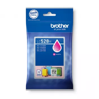 Tintenpatrone Brother LC528M Original Magenta, Einzelpack, Reichweite 5000 Seiten