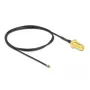 Koaxialkabel DeLOCK 12660 0,5m RP-SMA MHF 4L LK Schwarz