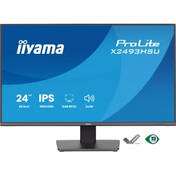 Monitor IIYAMA X2493HSU-B1 24 Zoll (60,5 cm) IPS 16:10 HDMI DisplayPort 2×USB
