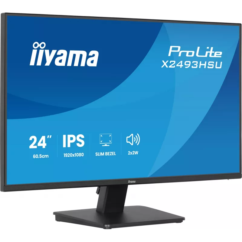 Monitor IIYAMA X2493HSU-B1 24 Zoll (60,5 cm) IPS 16:10 HDMI DisplayPort 2×USB
