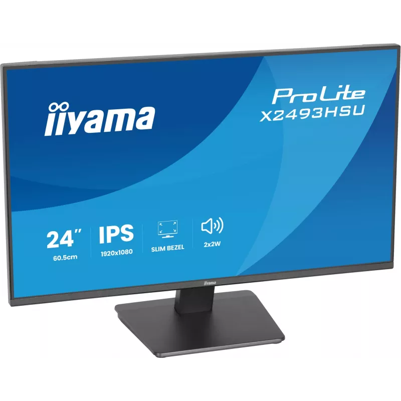 Monitor IIYAMA X2493HSU-B1 24 Zoll (60,5 cm) IPS 16:10 HDMI DisplayPort 2×USB