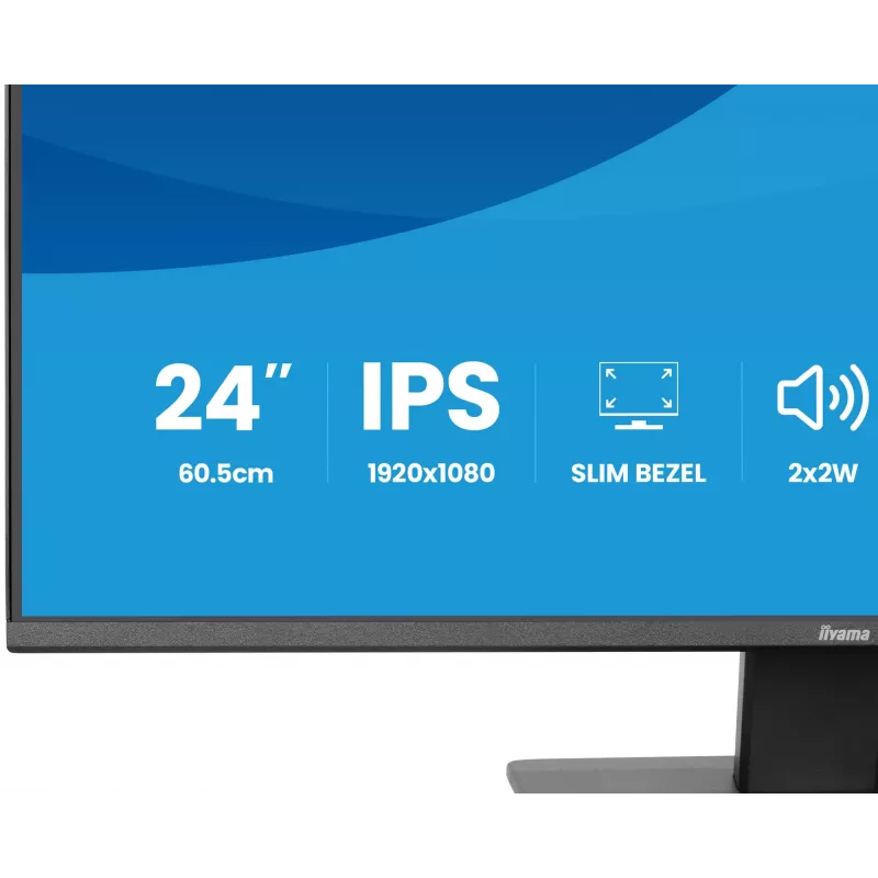 Monitor IIYAMA X2493HSU-B1 24 Zoll (60,5 cm) IPS 16:10 HDMI DisplayPort 2×USB