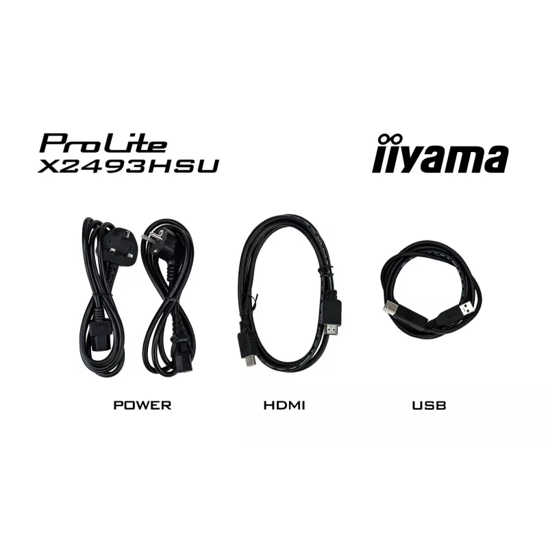 Monitor IIYAMA X2493HSU-B1 24 Zoll (60,5 cm) IPS 16:10 HDMI DisplayPort 2×USB