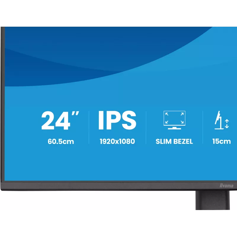 Computermonitor IIYAMA ProLite XB2493HSU-B1 60,5 cm (23,8 Zoll) Full HD IPS LED, 1920×1080, 1 ms, 178° Blickwinkel, USB-Hub, Lautsprecher, schwarz