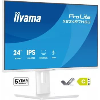 iiyama ProLite XB2497HSU-W1 Computermonitor 60,5 cm (23,8 Zoll) 1920 x 1080 Pixel Full HD LED Weiß