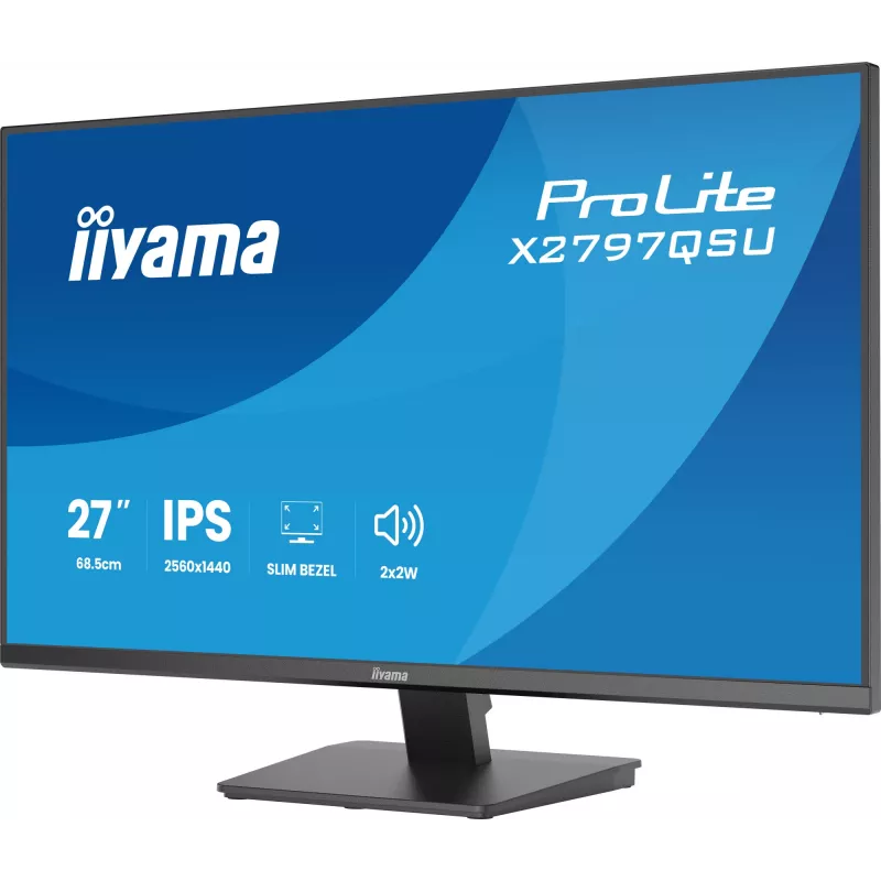 Computermonitor IIYAMA ProLite X2797QSU-B1 27 Zoll (68,6 cm) 2560×1440 IPS LED Matt, 1 ms, USB 3.2 Hub, Lautsprecher, VESA