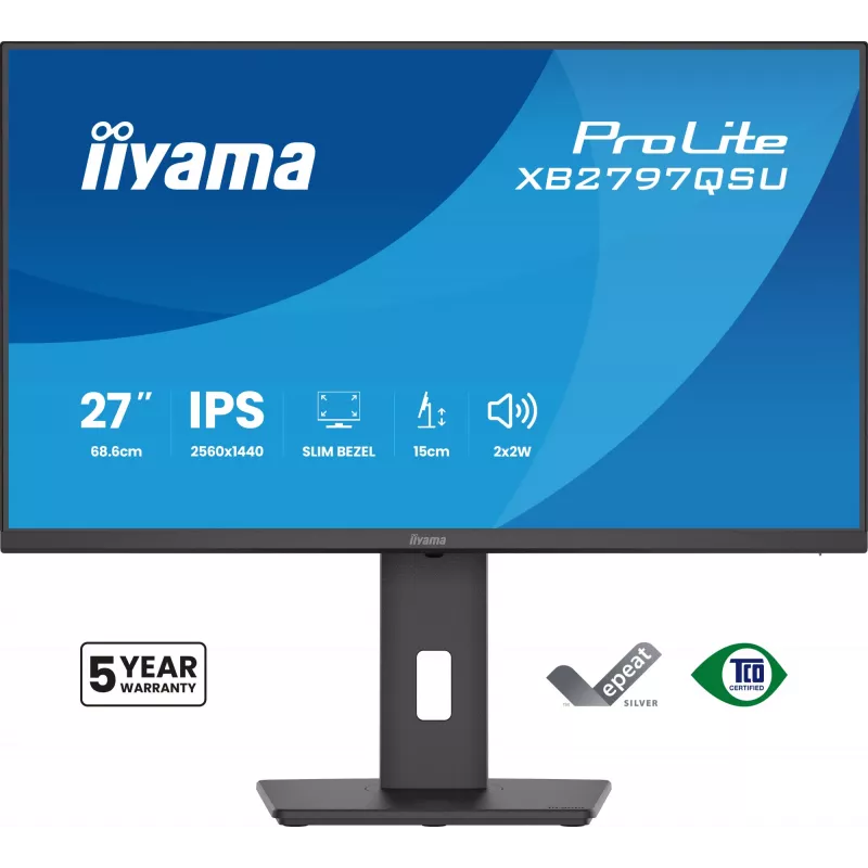 iiyama ProLite XB2797QSU-B1 Computermonitor 68,6 cm (27 Zoll) 2560 x 1440 Pixel Quad HD LED Schwarz