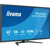 43 Zoll IIYAMA ProLite X4373UHSU-B2 LED 4K Ultra HD Monitor, 3840×2160, VA-Panel, 3 ms, 450 cd/m², USB 3.2 Hub, Lautsprecher, VESA, schwarz