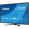 43 Zoll IIYAMA ProLite X4373UHSU-B2 LED 4K Ultra HD Monitor, 3840×2160, VA-Panel, 3 ms, 450 cd/m², USB 3.2 Hub, Lautsprecher, VESA, schwarz