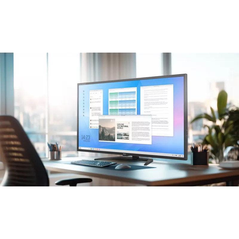 43 Zoll IIYAMA ProLite X4373UHSU-B2 LED 4K Ultra HD Monitor, 3840×2160, VA-Panel, 3 ms, 450 cd/m², USB 3.2 Hub, Lautsprecher, VESA, schwarz
