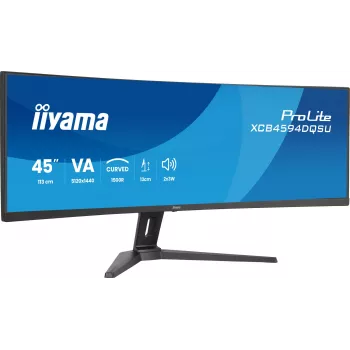 Computer monitor IIYAMA XCB4594DQSU-B1 44 inch (111.8 cm) Curved Dual QHD 5120×1440 VA LED, 2 ms, USB-C, USB 3.2, VESA, speakers
